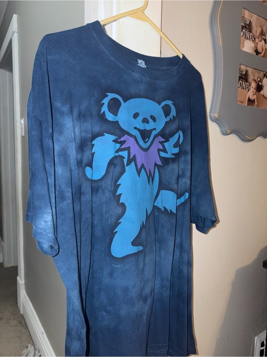 Anvil Other - Vintage (Rare) Blue Tie-Dye Dancing Bear Band Collectors Shirt